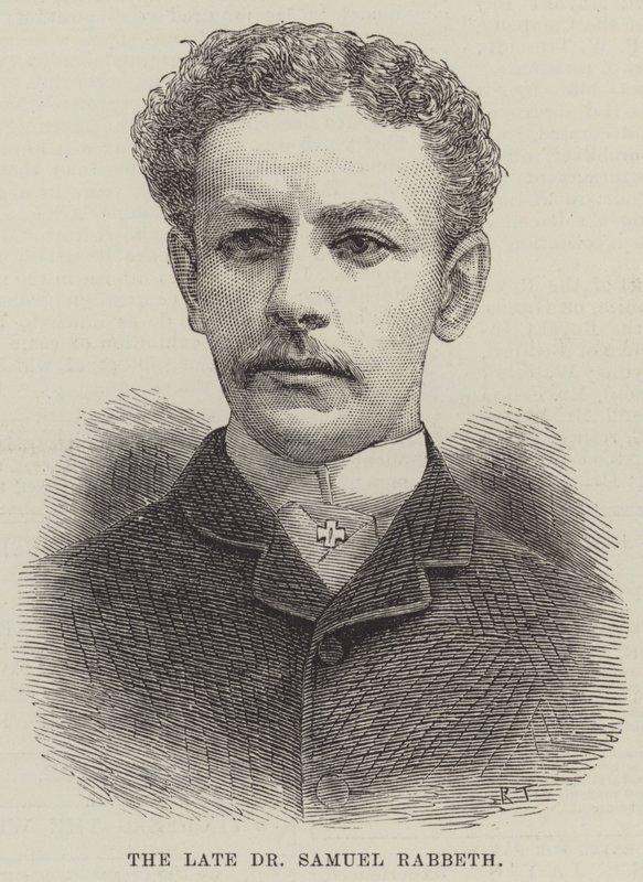 O falecido Dr. Samuel Rabbeth (gravura) de English School