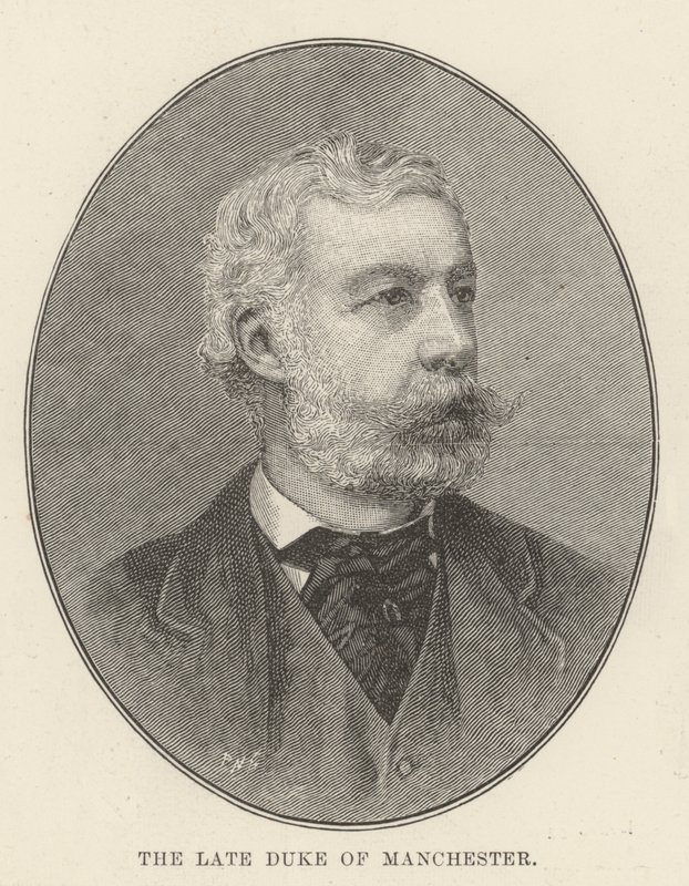 O falecido Duque de Manchester (gravura) de English School