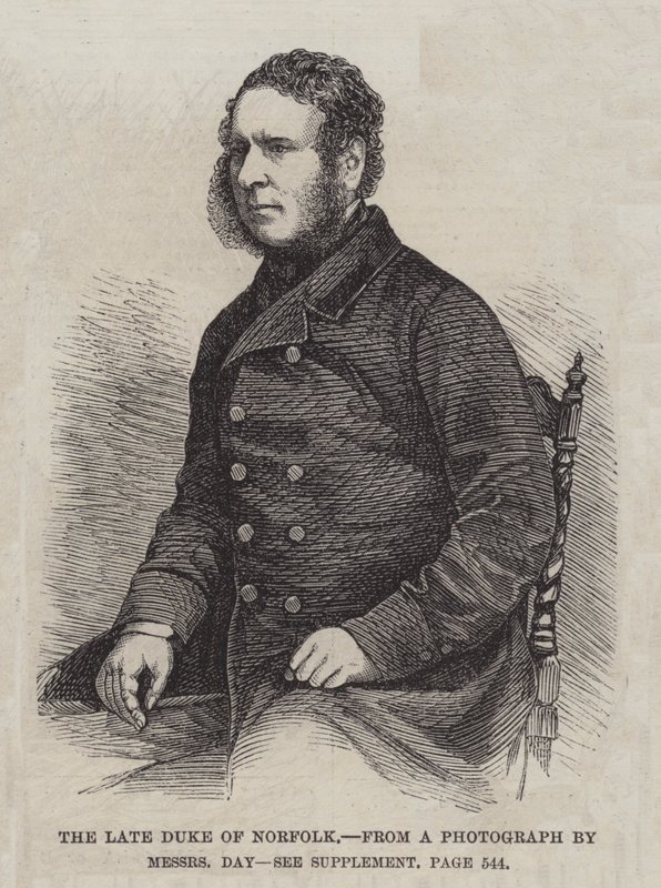 O falecido Duque de Norfolk (gravura) de English School