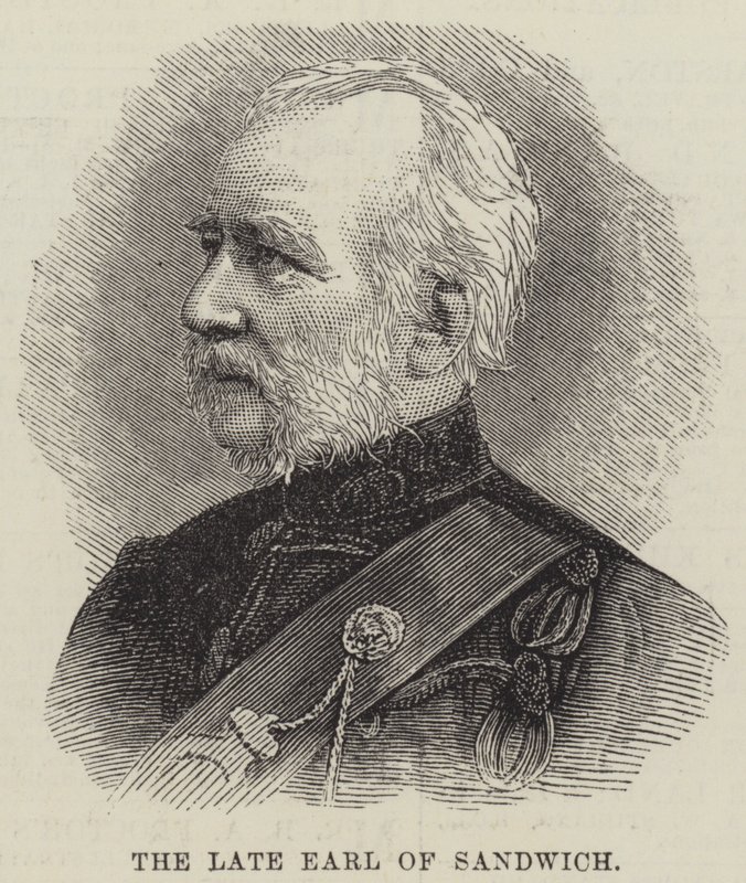 O falecido Conde de Sanduíche (gravura) de English School