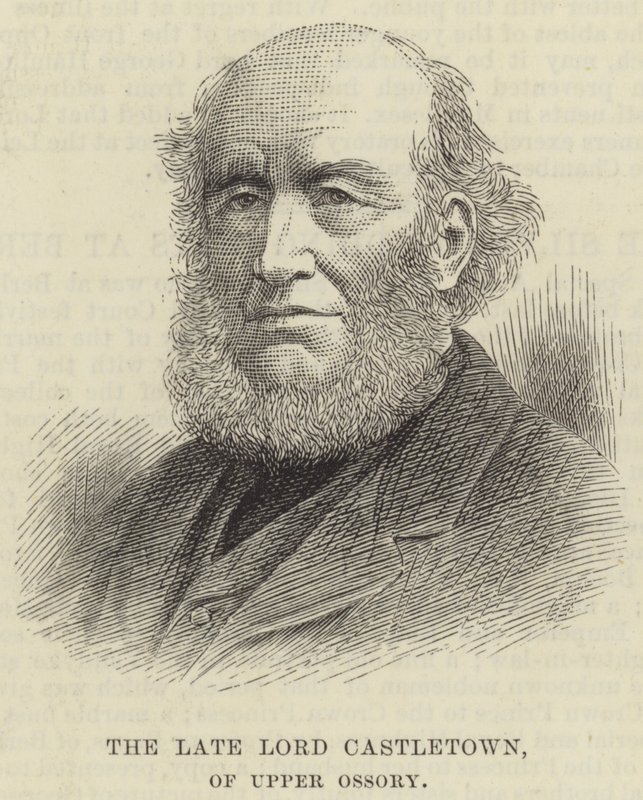 O falecido Lord Castletown, de Upper Ossory (gravura) de English School