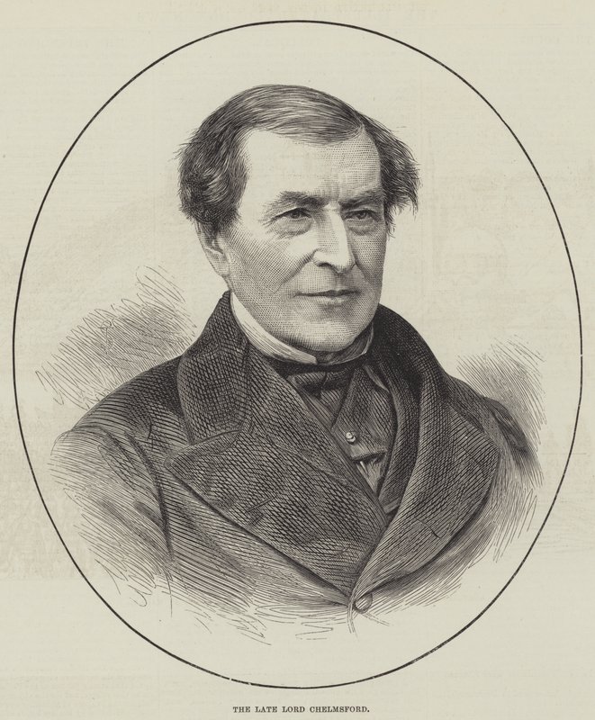 O falecido Lord Chelmsford (gravura) de English School