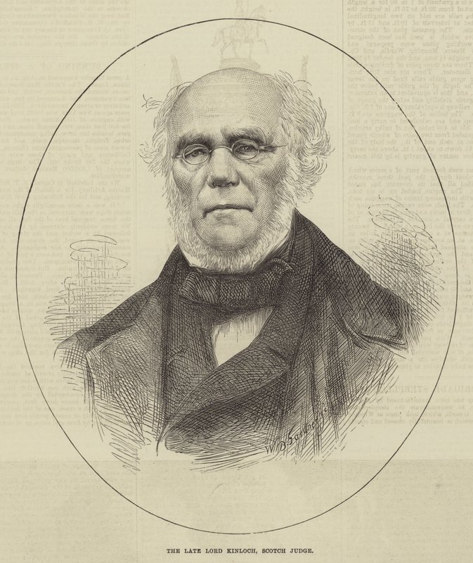 O falecido Lord Kinloch, juiz escocês (gravura) de English School
