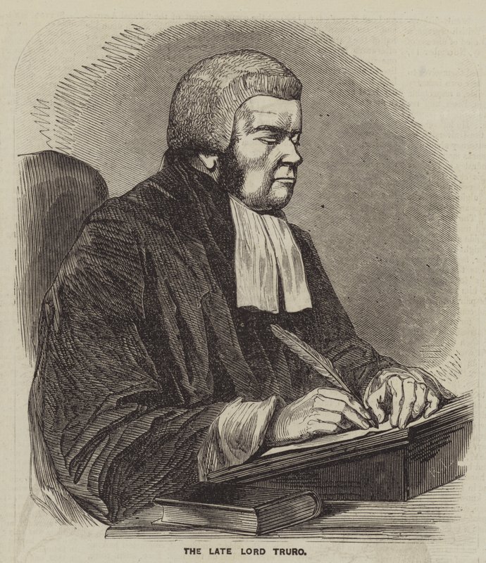 O falecido Lord Truro (gravura) de English School