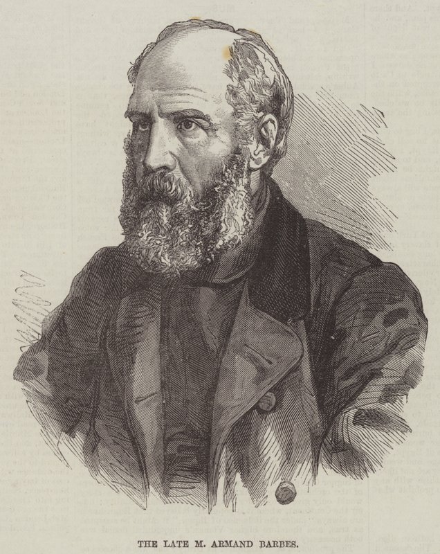 O falecido M Armand Barbes (gravura) de English School