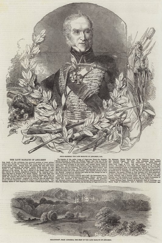 O falecido Marquês de Anglesey (gravura) de English School