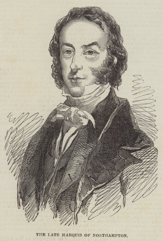 O falecido Marquês de Northampton (gravura) de English School