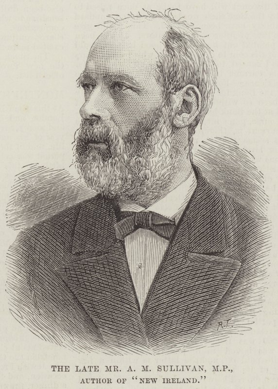 O falecido Sr. A M Sullivan, Deputado, Autor de "Nova Irlanda" (gravura) de English School