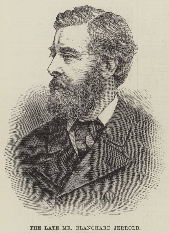 O falecido Sr. Blanchard Jerrold (gravura) de English School
