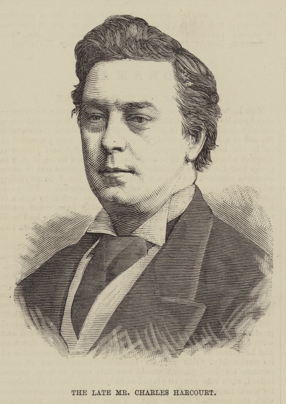 O falecido Sr. Charles Harcourt (gravura) de English School