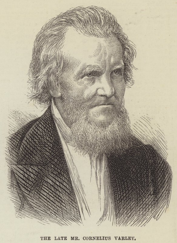 O falecido Sr. Cornelius Varley (gravura) de English School