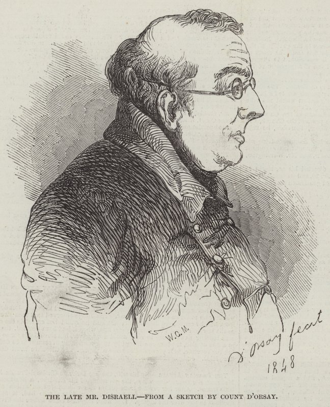 O falecido Sr. Disraeli (gravura) de English School