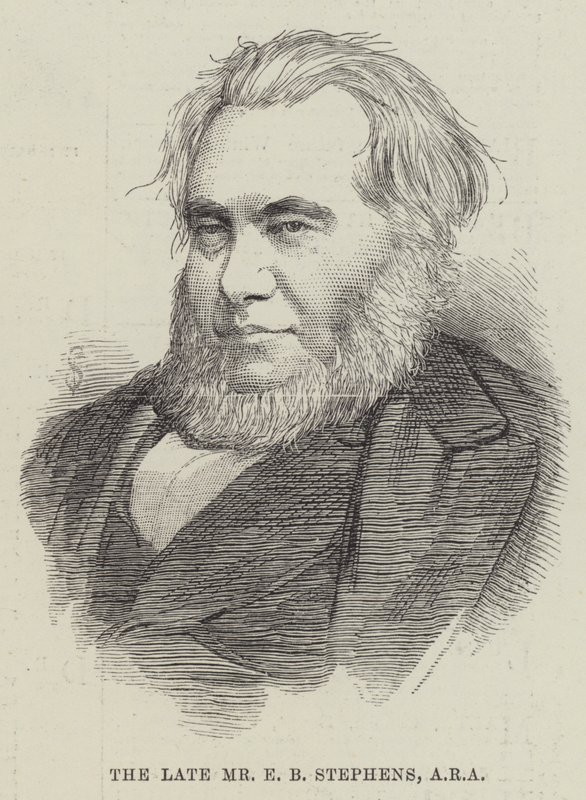 O falecido Sr. E B Stephens, ARA (gravura) de English School