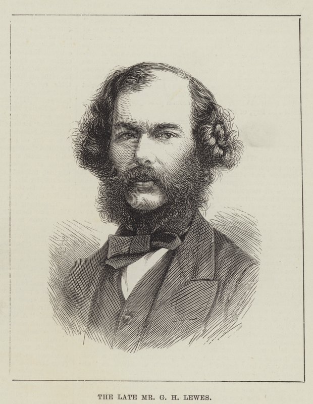 O falecido Sr. G H Lewes (gravura) de English School