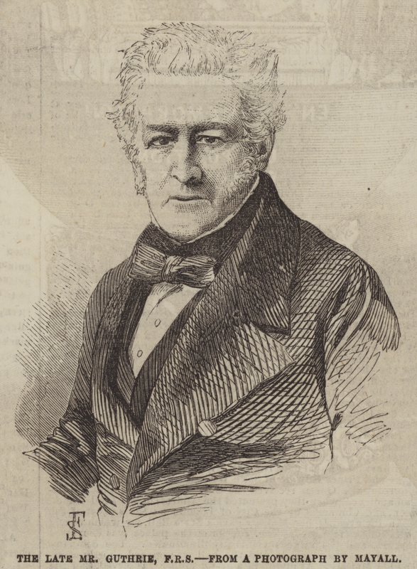 O falecido Sr. Guthrie, FRS (gravura) de English School