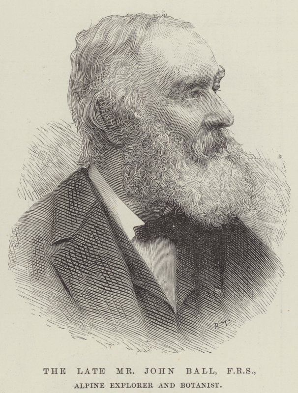 O falecido Sr. John Ball, FRS, Explorador Alpino e Botânico (gravura) de English School