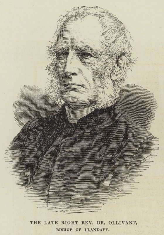 O falecido Reverendo Dr. Ollivant, Bispo de Llandaff (gravura) de English School
