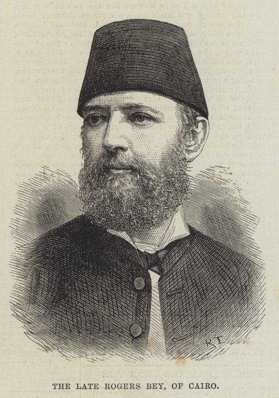 O falecido Rogers Bey, do Cairo (gravura) de English School
