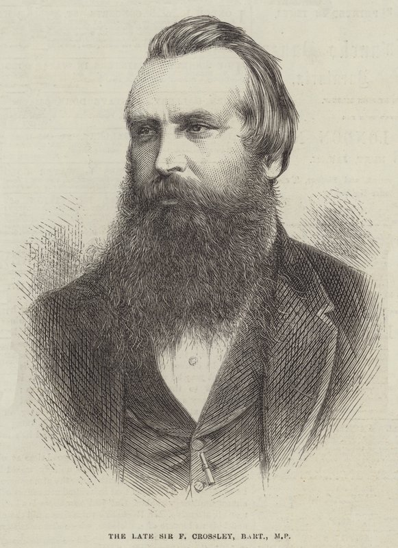 O falecido Sir F Crossley, Baronete, Deputado (gravura) de English School