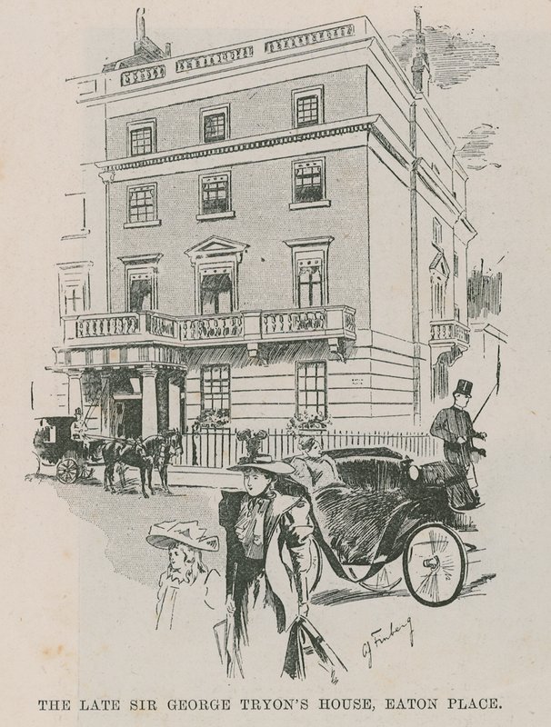 A falecida casa de Sir George Tryons, Easton Place, Londres de English School