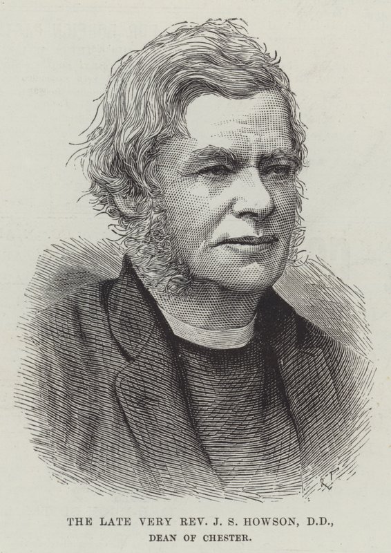 O falecido Muito Reverendo J S Howson, DD, Reitor de Chester (gravura) de English School