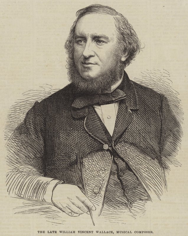 O falecido William Vincent Wallace, Compositor Musical (gravura) de English School