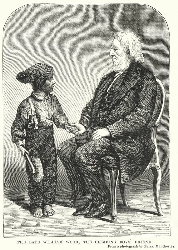O falecido William Wood, o Amigo do Rapaz Trepador (gravura) de English School