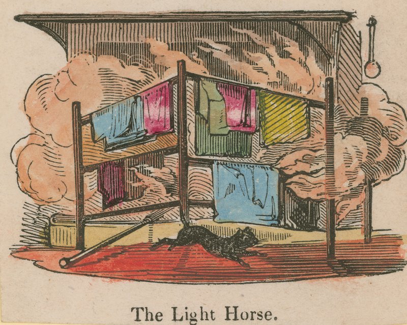 O cavalo claro; desenho animado de English School