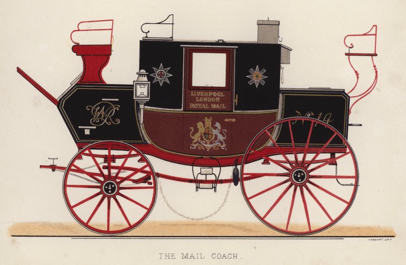 O treinador do correio (cor litho) de English School
