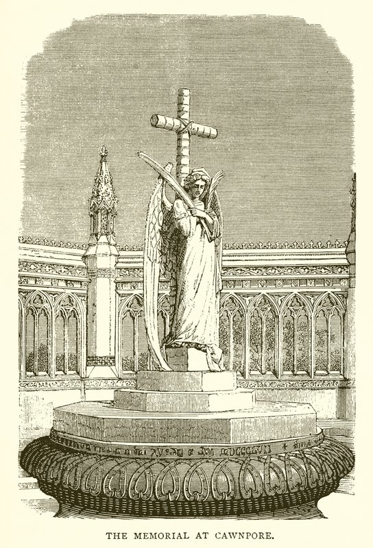 O memorial em Cawnpore de English School