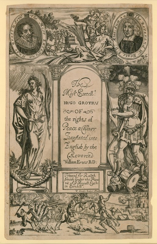 O mais excelente Hugo Grotius do direito de paz e guerra de English School
