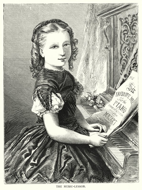 A aula de música (gravura) de English School