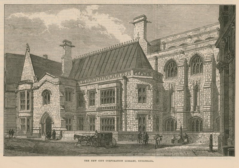 A nova biblioteca da City Corporation, Guildhall, Londres de English School