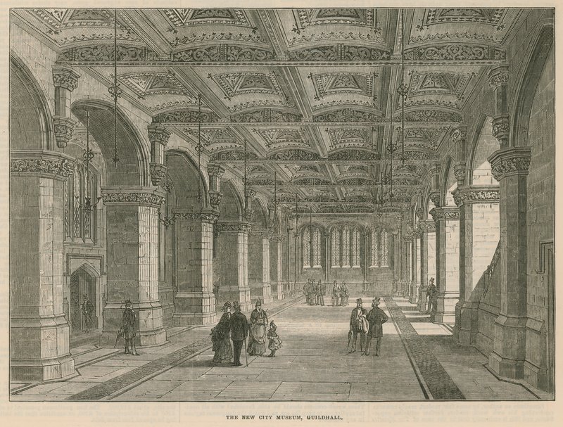 O novo Museu da Cidade, Guildhall, Londres de English School