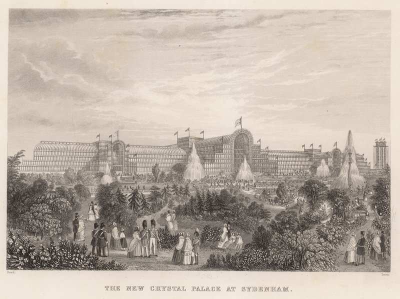 O novo Crystal Palace em Sydenham de English School