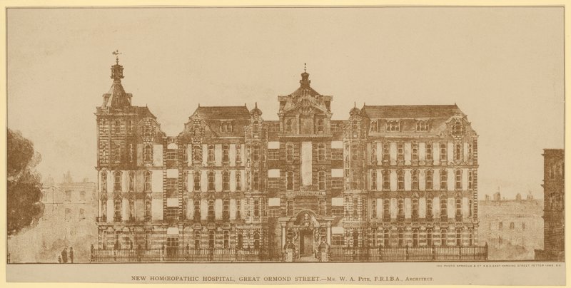 O novo Hospital Homeopático, Great Ormond Street de English School