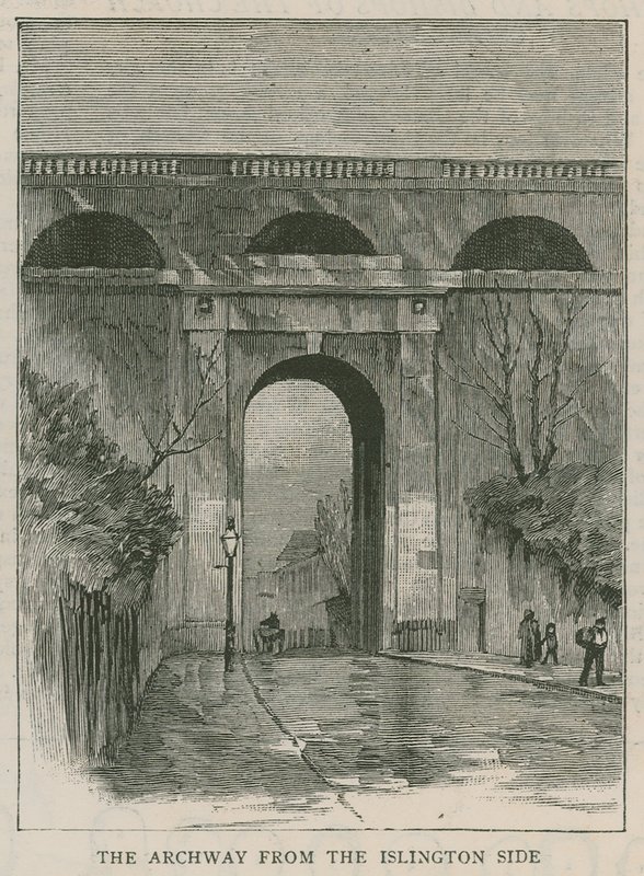 As novas grades anti-suicídio no Highgate Archway: o arco do lado de Islington de English School