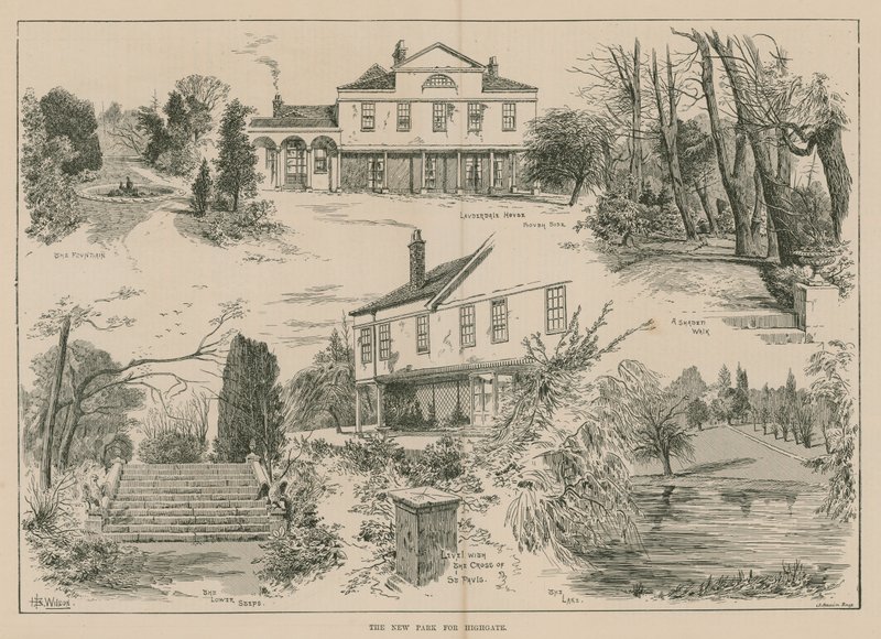 O novo parque para Highgate, Londres de English School
