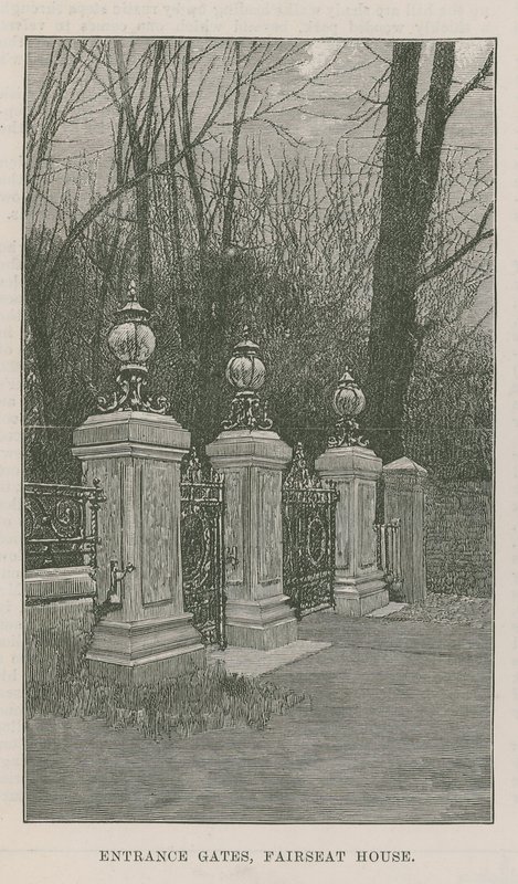 O novo parque público de Highgate: portões de entrada, Fairseat House de English School