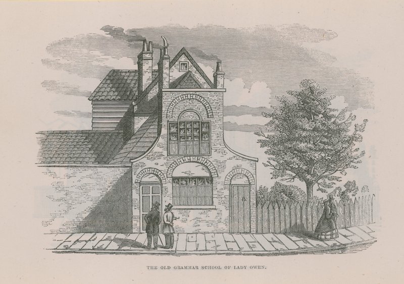 A antiga escola de gramática de Lady Owen de English School