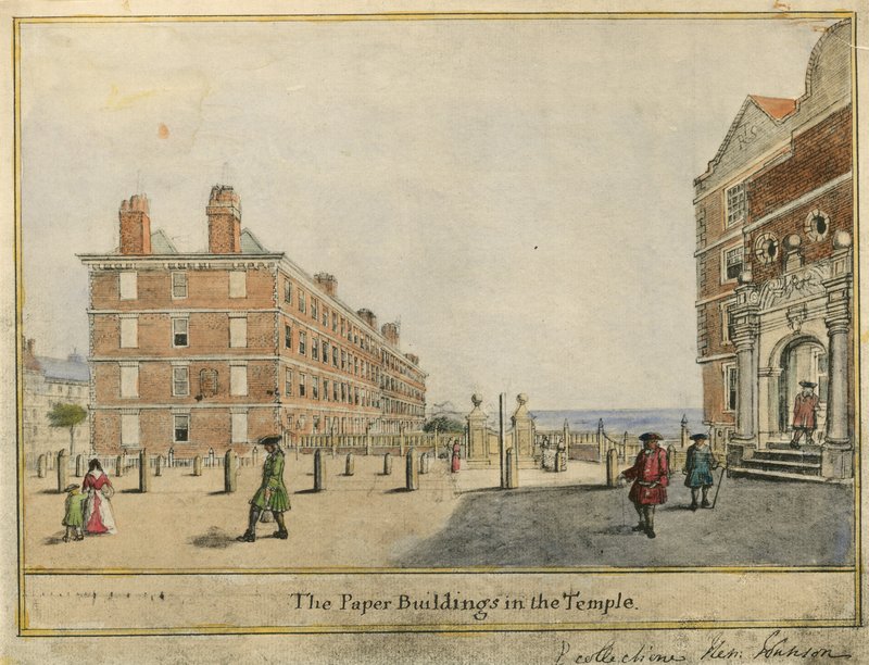 Os edifícios de papel no templo de English School