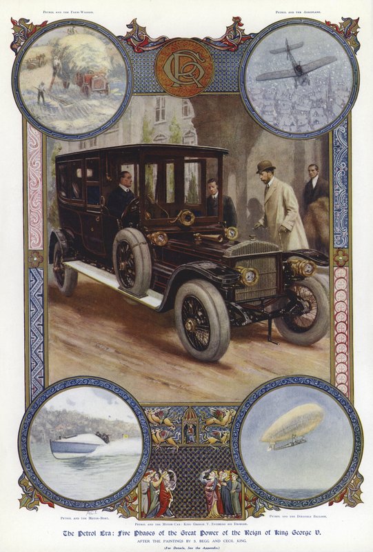 A era do petróleo: cinco fases da grande potência do reinado do rei George V de English School