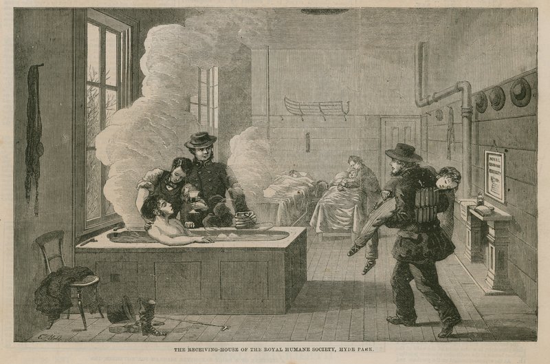 A casa receptora da Royal Humane Society de English School