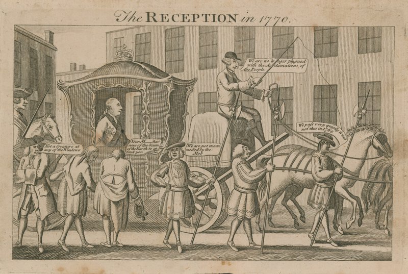 A recepção em 1770 de English School