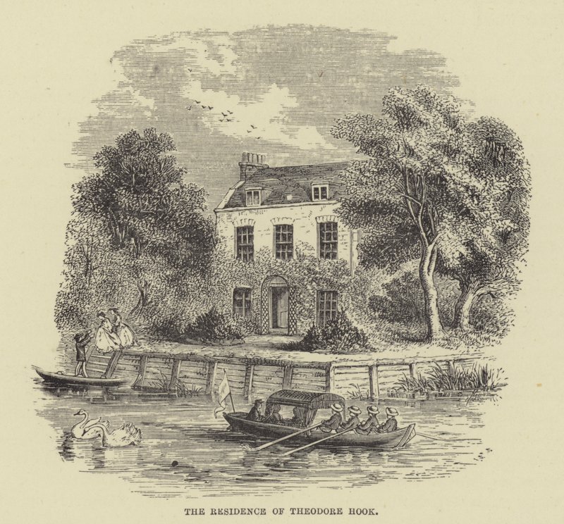 A residência de Theodore Hook (gravura) de English School