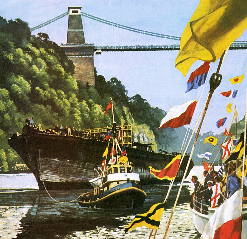 O retorno ao grande navio de Bristol de Brunel, o SS Great Britain de English School