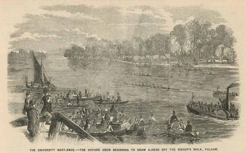 A corrida de barcos da universidade de English School