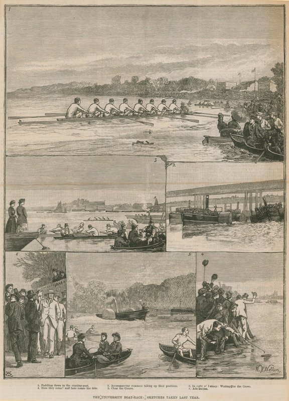 A corrida de barcos da universidade de English School