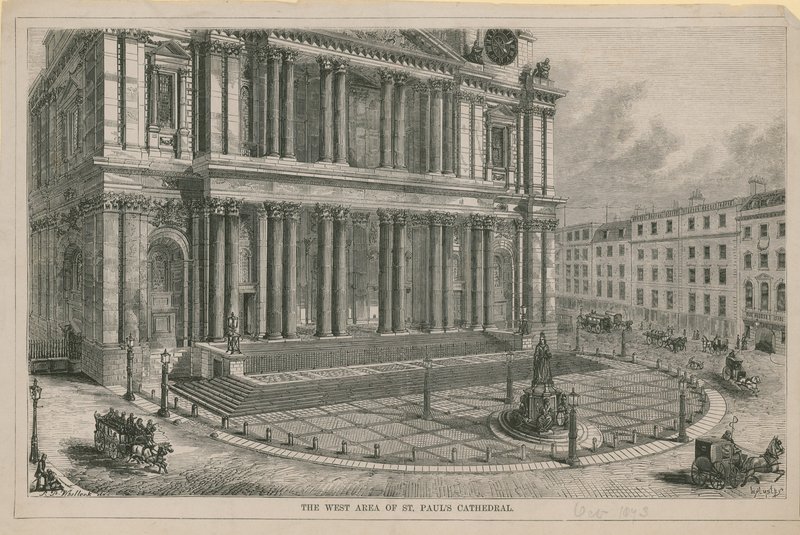 A, oeste, área, de, st, pauls, catedral de English School