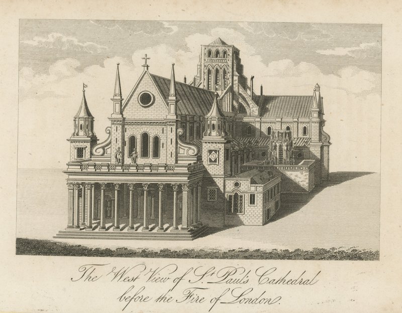A, oeste, vista, de, st, pauls, catedral de English School